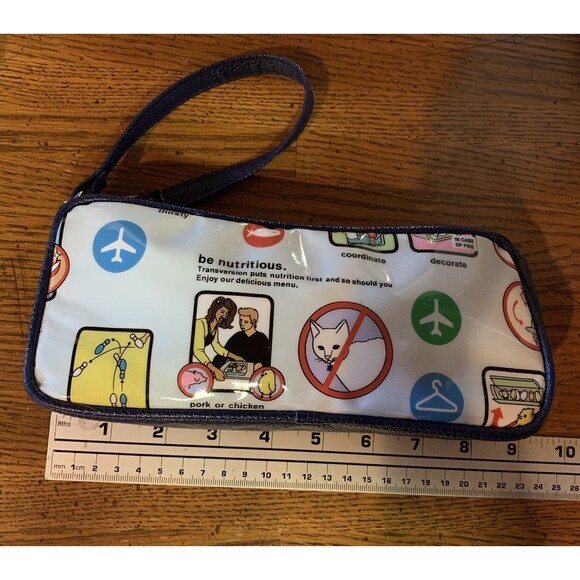 TransVersion Tote Bag & Make Up Bag Set Retro Airline Flight Attendant Traveler - Picture 14 of 16